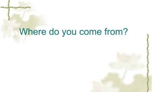 whereareyoucomefrom哪里错了