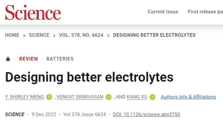 designing better electrolytes