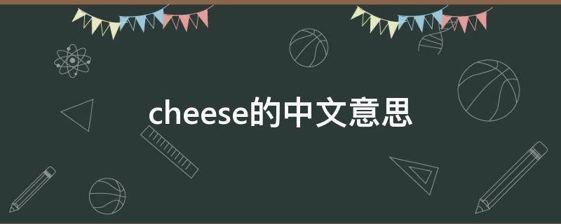 cheese翻译成中文